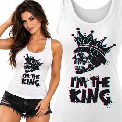 TANK TOP ŚMIESZNY IM THE KING